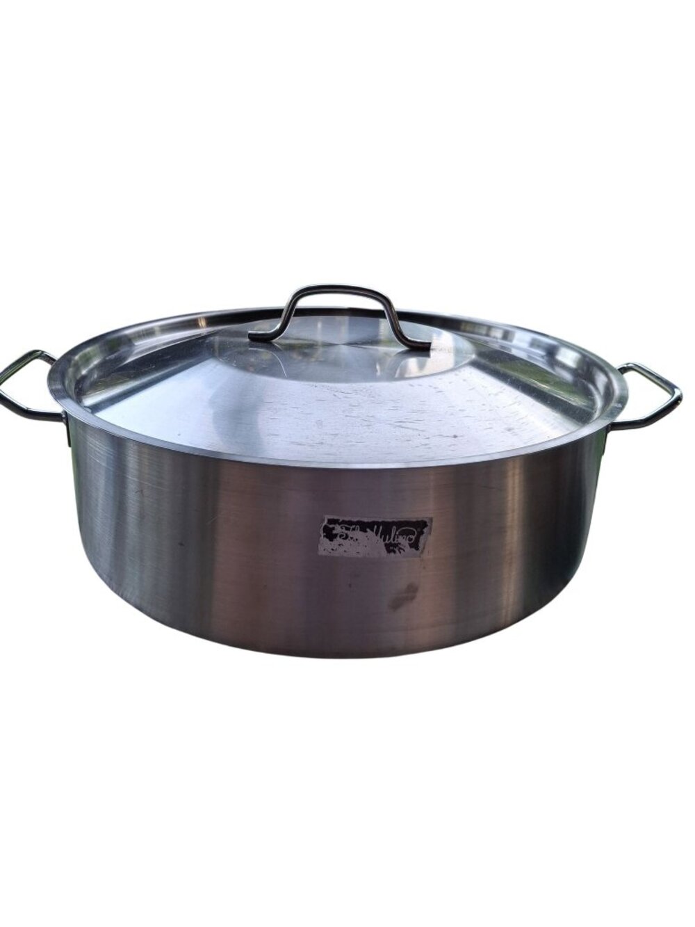 By IL MULINO Large Stainless Steel Stock Pot With Lid 18/10  12 Qt Heavy-Duty &